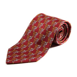 100% Silk Handmade Hibiscus Spiral Tie