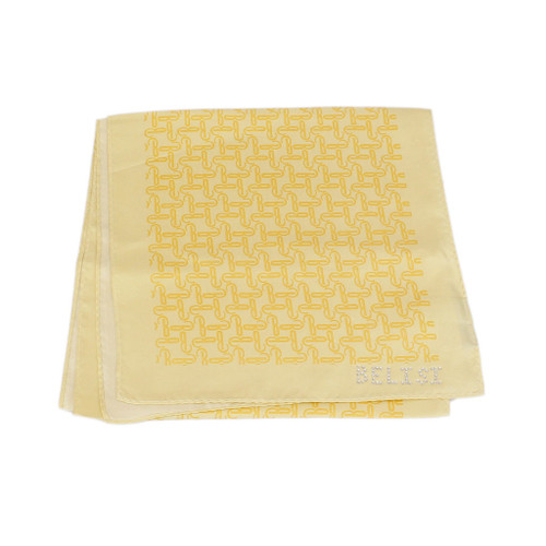 Cheese and Wine Party Long Silk Scarf In Yellow
