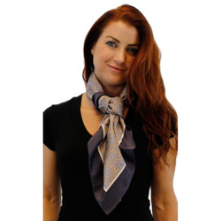 Gray Gardens Square Silk Scarf by Belisi