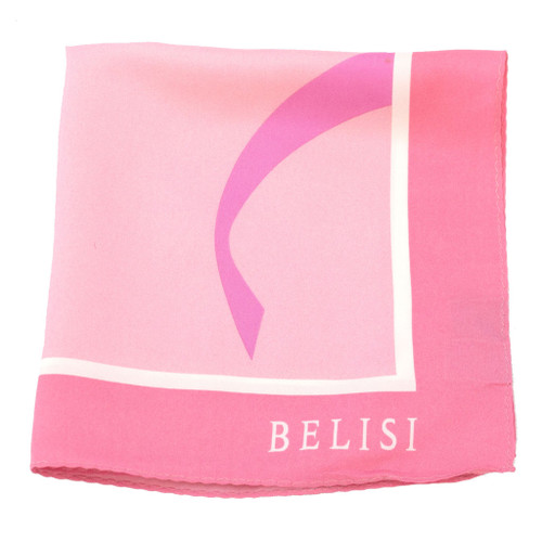 Pink Prepster Silk Pocket Square or Handkerchief by Belisi