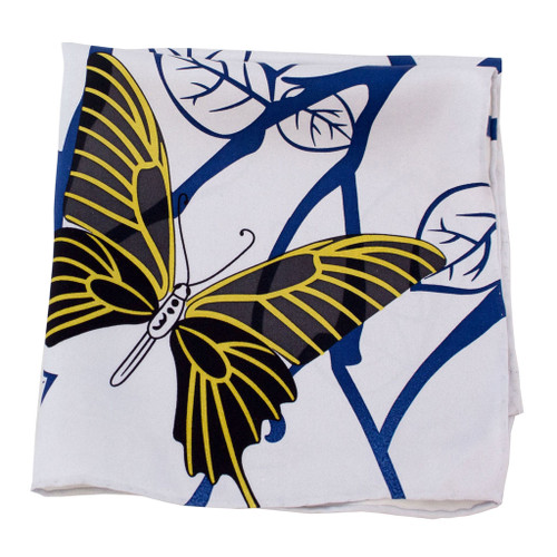 Graphic Butterfly Silk Pocket Square or Handkerchief by Belisi