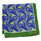 Paisley with a Lime Twist Silk Pocket Square or Handkerchief by Belisi
