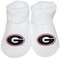  Big Game Baby Booties  White UGA in a box