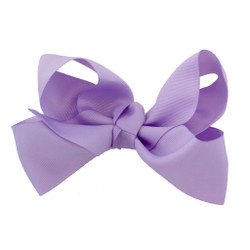 Greatlookz Lavender Grosgrain Hair Bow with Extra Large Clip