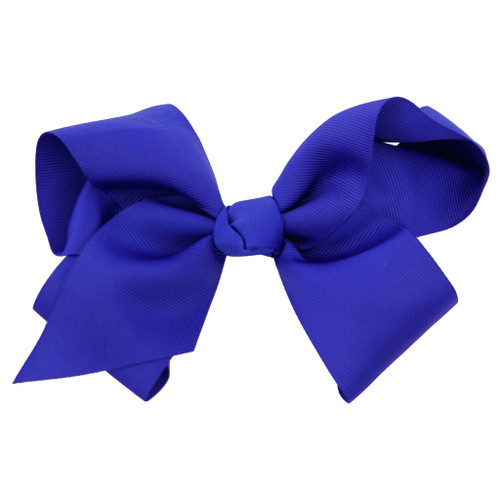 Greatlookz Royal Blue Grosgrain Hair Bow with Extra Large Clip