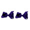 Dark Purple Grosgrain Hair Bows with XL Alligator Clip Set of 2