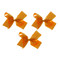 Orange Sherbet Grosgrain Hair Bows with XL Alligator Clip Set of 3