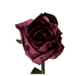Long 18" Stem Handmade Rose in Mauve