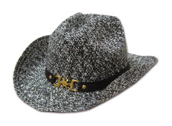 Spur of the Moment Cowboy Hat (Black and White Variegated) …