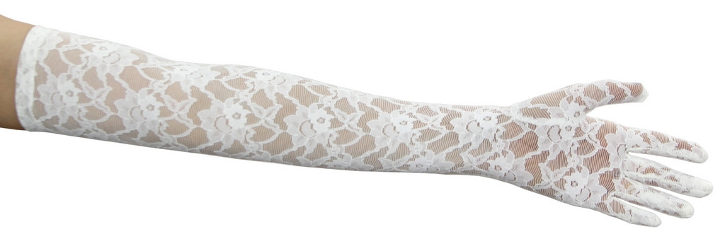 lace opera gloves