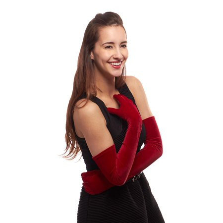 Pure Opulence Opera Length Velvet Gloves