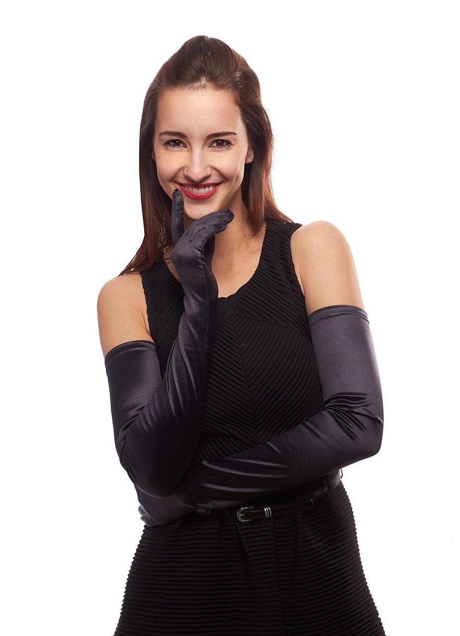 opera gloves satin