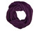 Purple Knitted Infinity Scarf