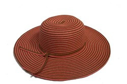 Poolside Wide Brim Striped Hat