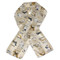Long Satin Scarf With Various Dog Breeds In Ivory Or Champagne