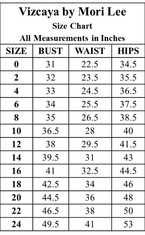 Lee Size Chart