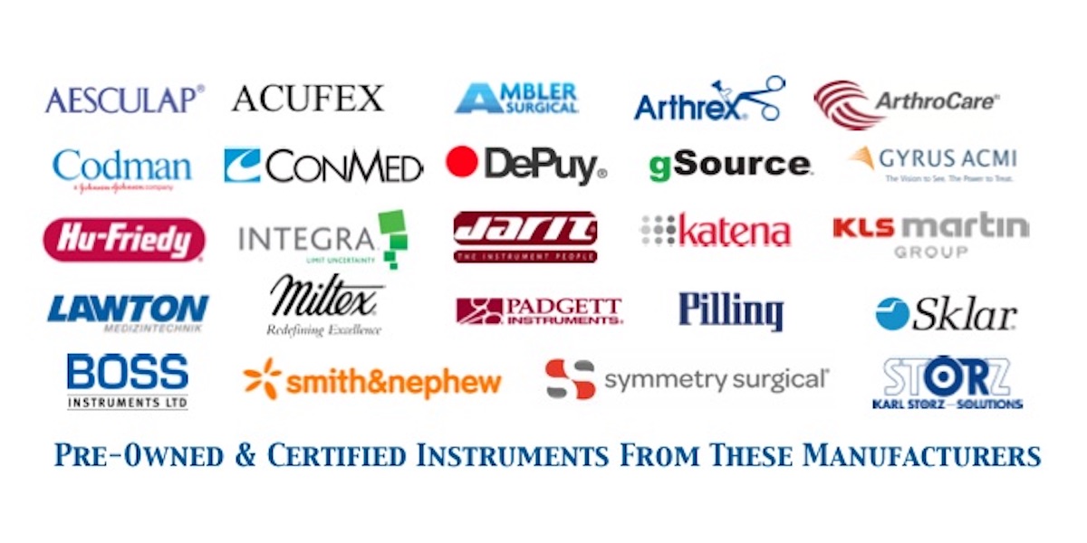 Preowned, discounted surgical instruments and medical equipment repair