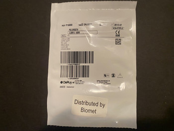 Label photo of Depuy P16000 Peg Smooth, 2mm X 16mm