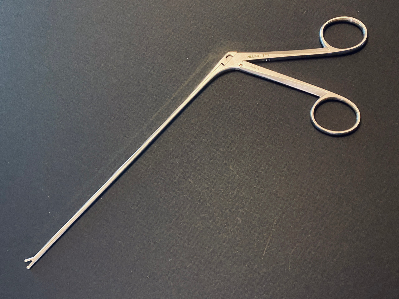 Pilling 505110 Jackson Laryngeal Cup Forceps, STR, 2mm Jaw, 20 cm For Sale