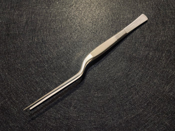 Photo of V. Mueller NL1570 Bayonet Cushing Tissue Forceps, 1 X 2 Teeth, 7.5"
