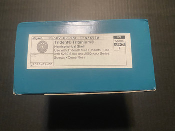 Label photo of Stryker 509-02-58F Trident Tritanium Hemispherical Shell
