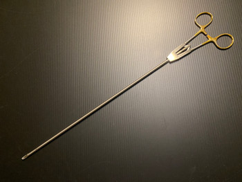 Photo of Jarit 600-251 Laparoscopic In-Line Needle Holder, Left CVD, Carb-Bite, 5mm