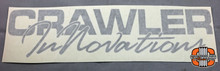 12x3" CI Script Silver Vinyl Transfer Sticker