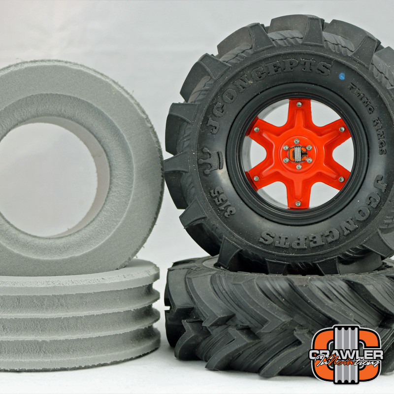 Deuce's Wild Single Stage "Fling King" 2.6 MT Tires; Foam Pair (2) -  Crawler Innovations
