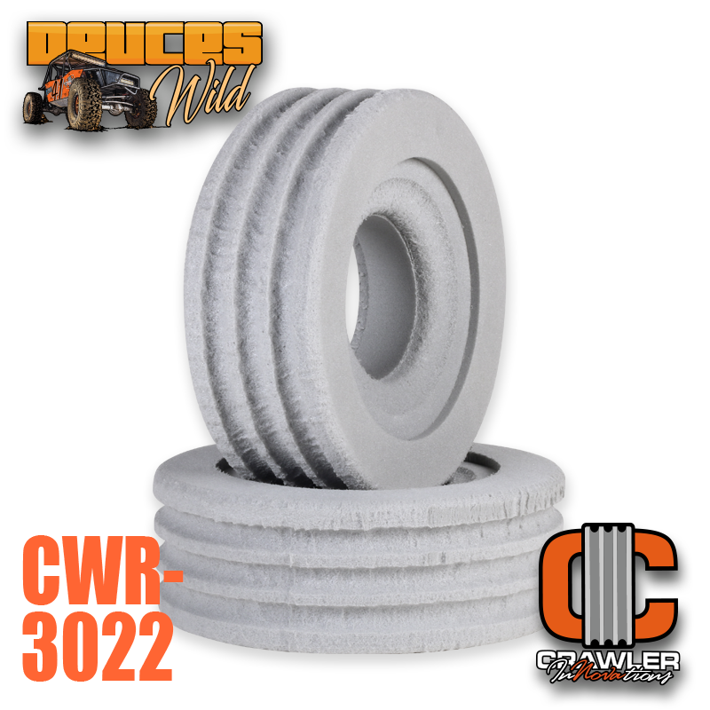 Deuce's Wild Single Stage for 1.55 Tires; 4.75" - 4.30" Tall Foam Pair (2)  - Crawler Innovations