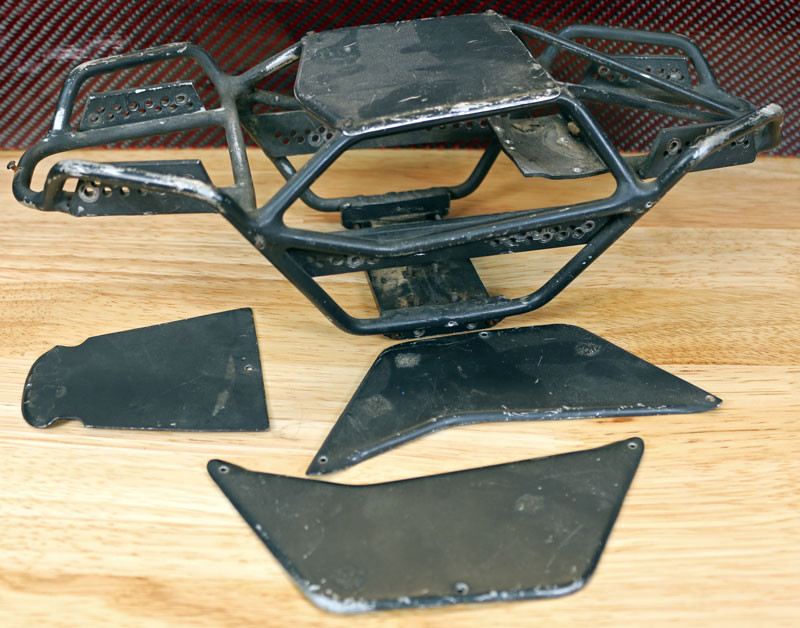 DMG Custom Aluminum Tube Chassis for AX10 w/ Panels Used Crawler