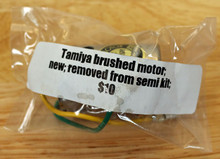 Tamiya brushed motor; New; removed from semi kit