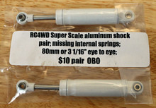 RC4WD Super Scale aluminum shock pair (2) - Used