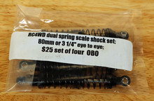 RC4WD Dual Spring 80mm aluminum shock set (4) - Used