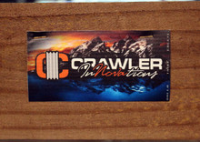 2.5"x 5" scale size / CI with the mountains background banner