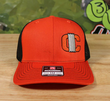 CI Logo on Orange & Black trucker hat