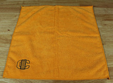  Orange Microfiber Towel w/ CI Logo in Black 