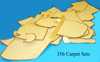 Carpet Set Suppliment, W/Out Mat, 356A Coupe & Cabriolet, Cloth Binding