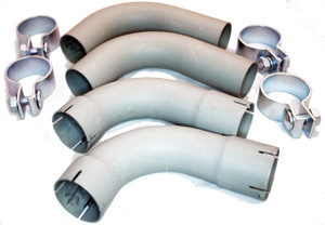 Tail Pipe Kit With Clamps,Porsche 356A '50-'59