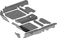 Porsche 914 Carept Kit Complete, Molded  914 ' 69 - ' 72