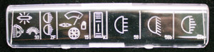Porsche 914 Fuse Box Cover, Correct Picture Symbols, 12 Pole
