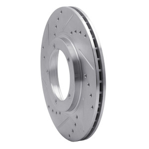 Porsche Disc Brake Rotor, Front, Drilled & Slotted,  Left, 356C,911 & 912
