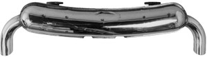 Porsche Exhaust Muffler, Dansk,Polished Stainless Steel, 911 '65-'76, Dual Solid Outlet