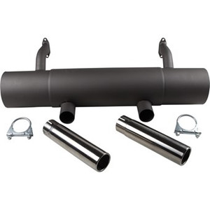 Exhaust Muffler, Porche 356B & 356C, Sporty Sound,W/Dual Tail Pipes