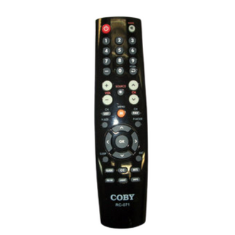 COBY Remote Control RC-071 (BATTERIES Not Included)