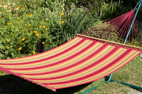 Scarlet O'Hara Quilted Sunbrella Hammocks -  Back in stock!