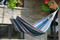 Denim Brazilian style double hammock 