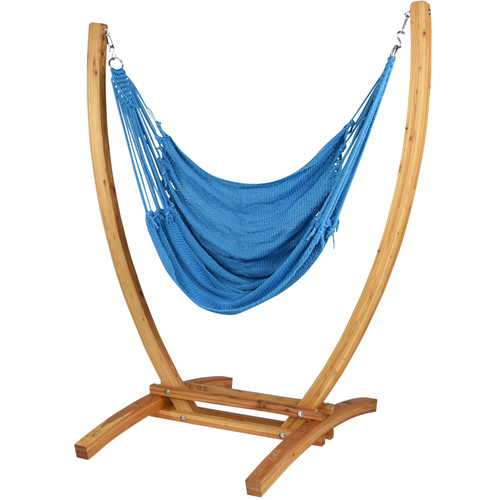Turquoise Costa Rican Style Chair with Stand