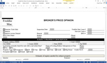 Freddie Mac- Residential Broker Opinion Form
