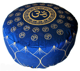 Boon Decor Meditation Cushion Combination Fill Om Universe Blue 7" high 