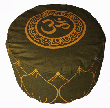 Boon Decor Meditation Cushion High Seat Zafu Pillow Om in the Heart of the Lotus 9 h SEE COLORS